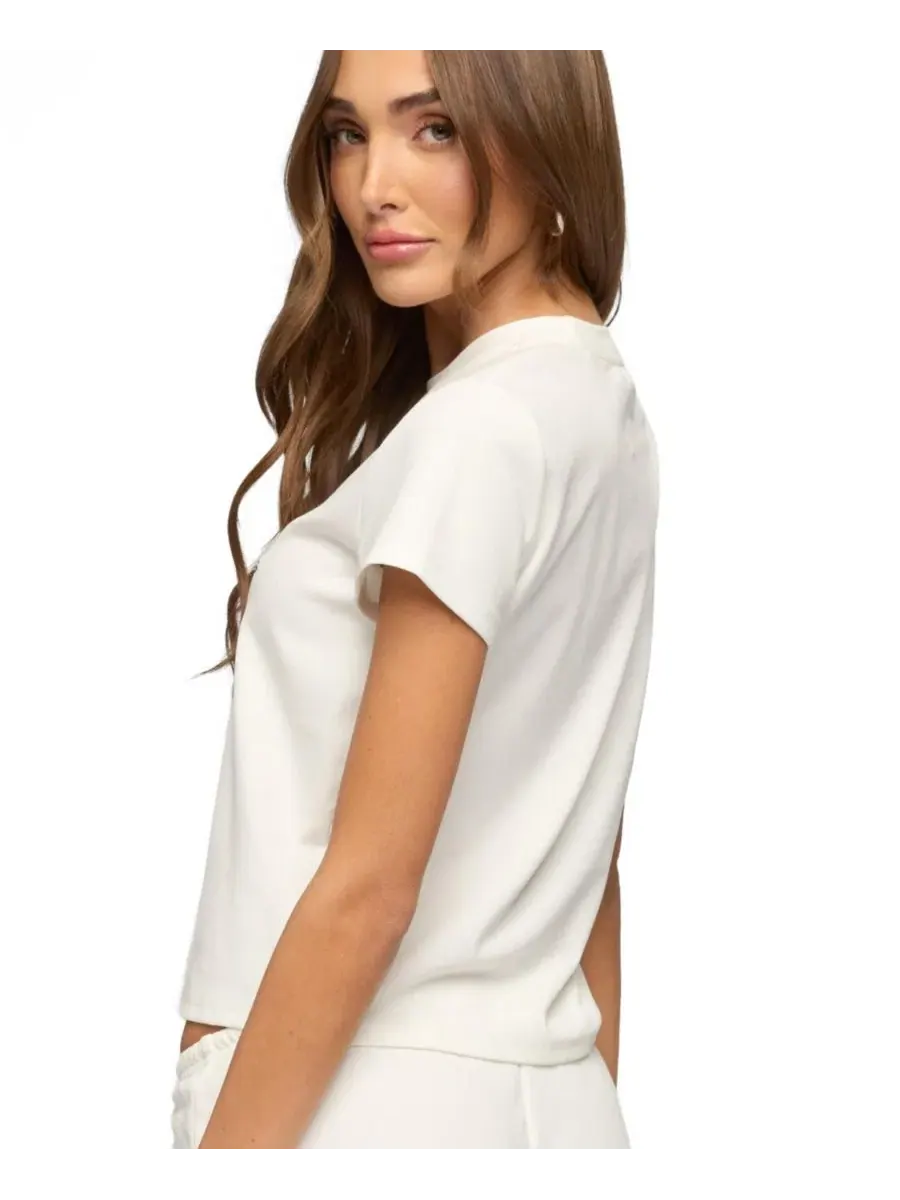 Футболка с коротким рукавом Surf Club T Shirt Edikted — изображение 2 из 5, белый
