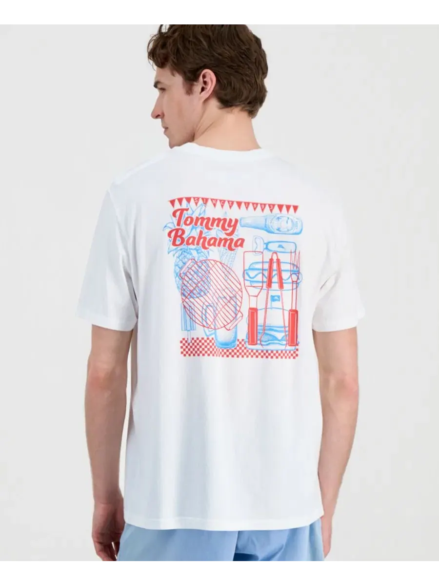 Футболка с принтом Grill And Chill Tommy Bahama — изображение 1 из 4, белый