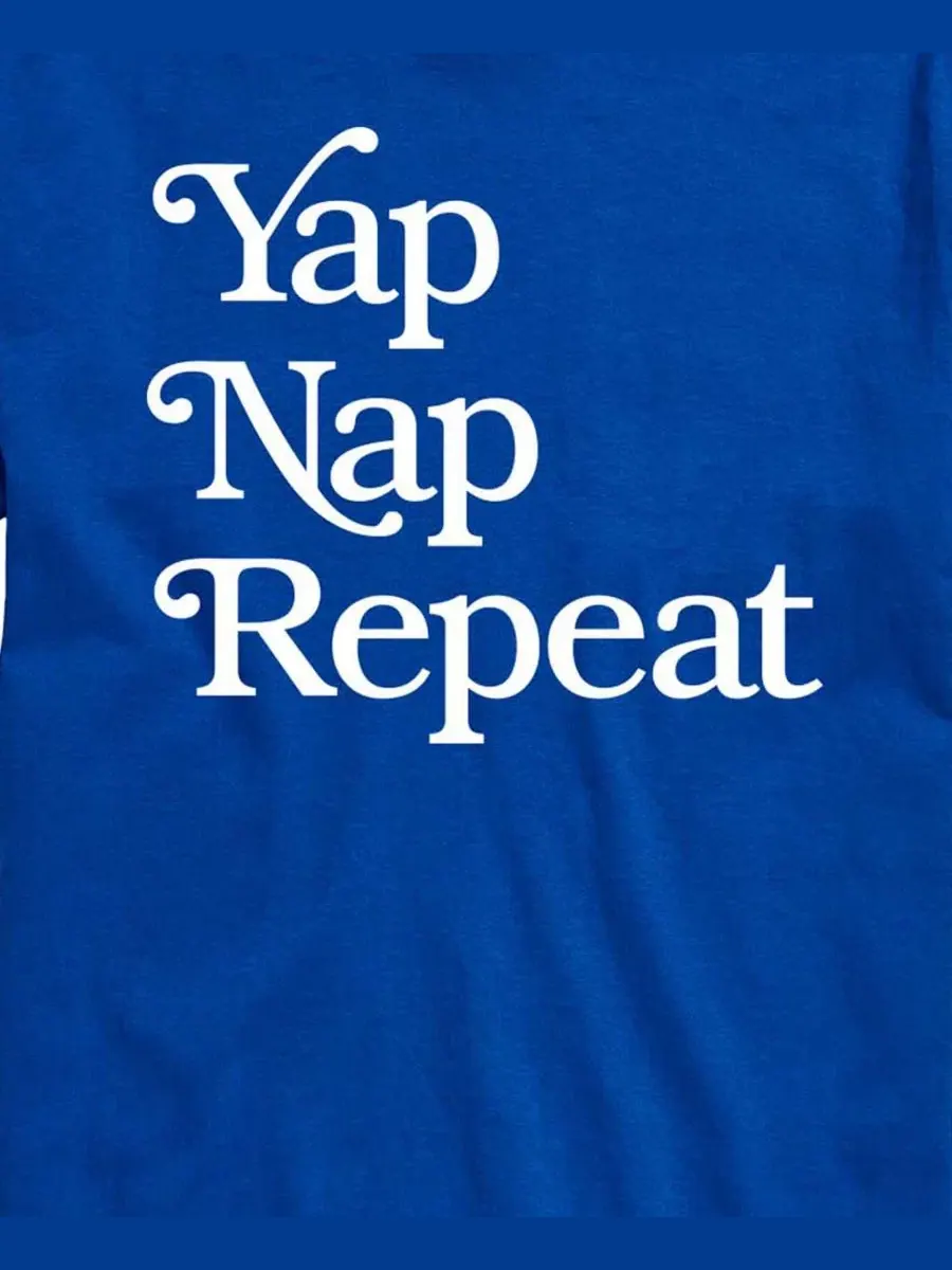 Футболка с коротким рукавом Yap Nap Repeat AIRWAVES — изображение 3 из 3, синий
