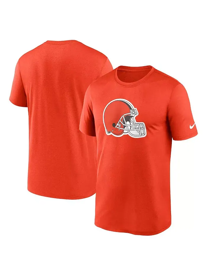 Мужская футболка Cleveland Legend Logo Helmet Performance Nike — изображение 1 из 5, оранжевый