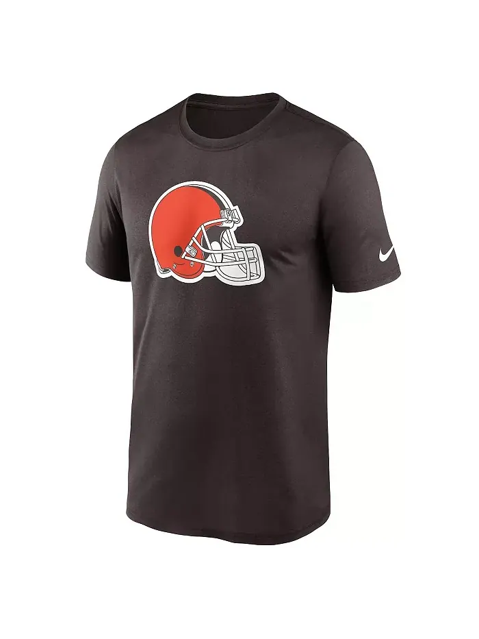 Мужская футболка Cleveland Legend Logo Helmet Performance Nike — изображение 5 из 5, оранжевый