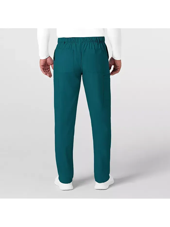 Мужские брюки W123 Flat Front Cargo Scrub, цвет Charcoal Heather, размер XS Regular Wink — изображение 3 из 6