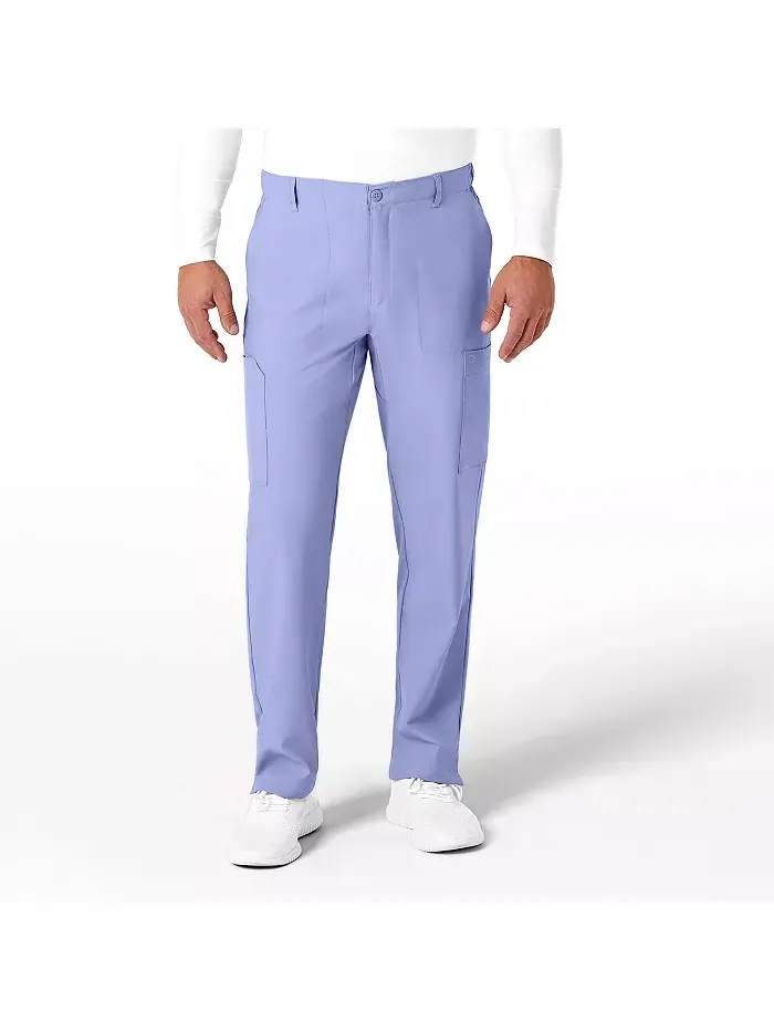 Мужские брюки W123 Flat Front Cargo Scrub, цвет Charcoal Heather, размер XS Regular Wink — изображение 1 из 5