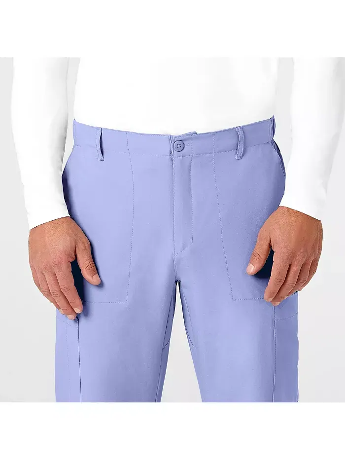 Мужские брюки W123 Flat Front Cargo Scrub, цвет Charcoal Heather, размер XS Regular Wink — изображение 5 из 5