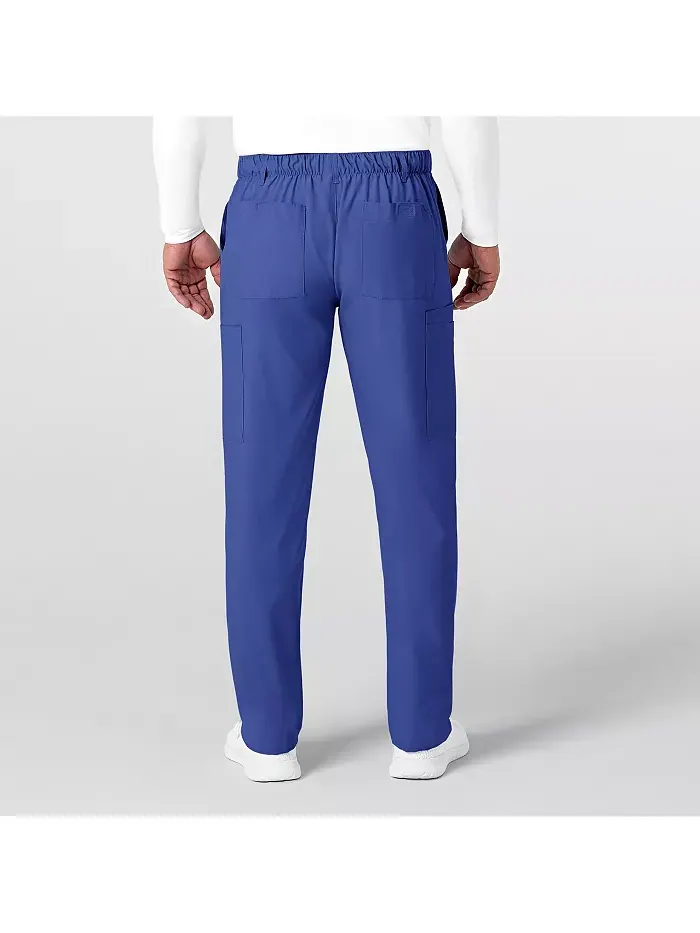 Мужские брюки W123 Flat Front Cargo Scrub, цвет Charcoal Heather, размер XS Regular Wink — изображение 3 из 6