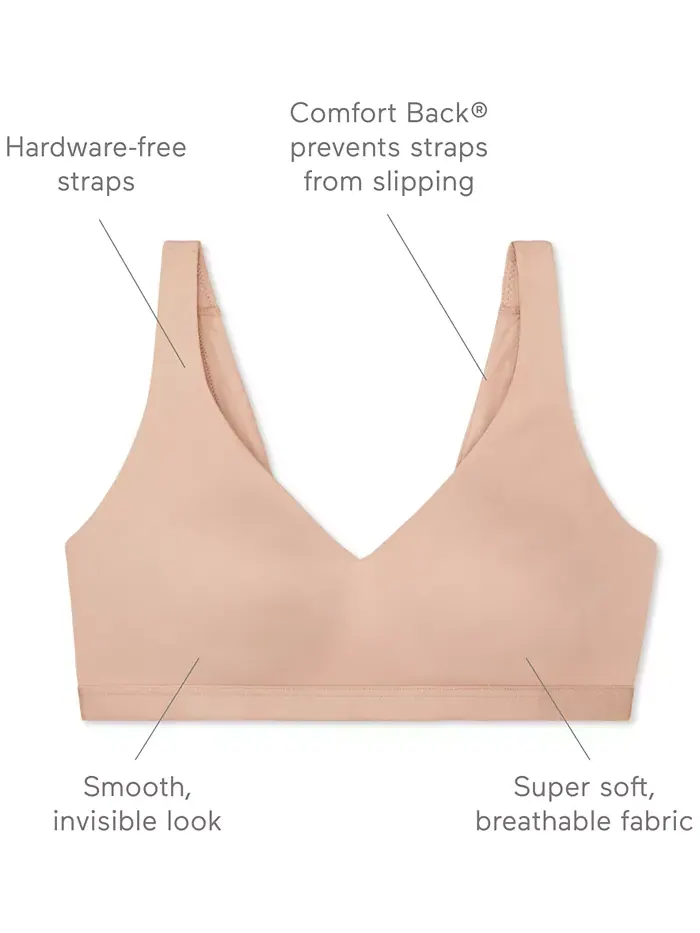 Бюстгальтер Warners Cloud 9 Super Soft, Smooth Invisible Look Wireless Lightly Lined Comfort Bra — изображение 5 из 5, черный