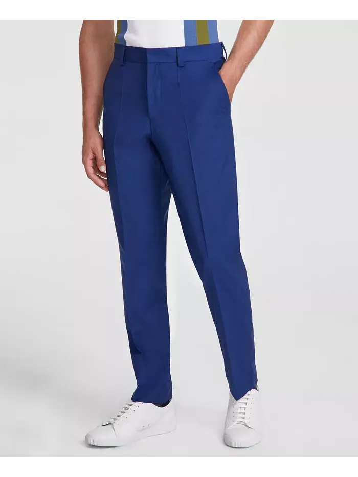 Мужские классические брюки Modern-Fit из шерстяной смеси Hugo Boss