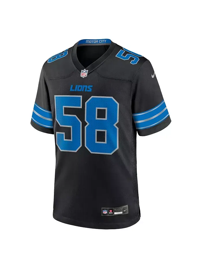 Мужская игровая футболка Penei Sewell Detroit Lions Nike — изображение 4 из 5, синий