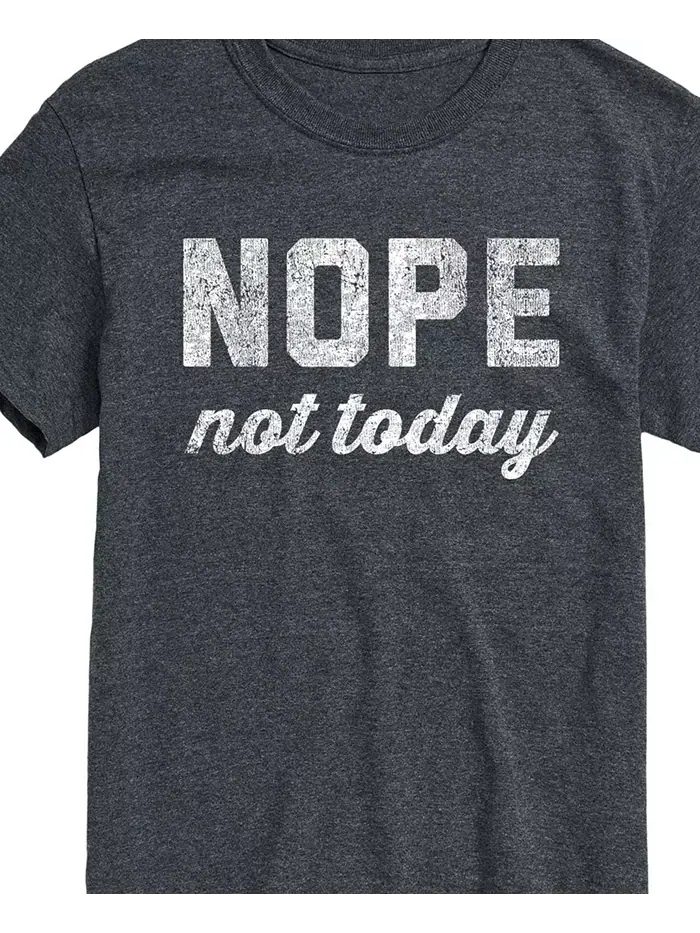 Мужская футболка с коротким рукавом Nope Not Today AIRWAVES — изображение 3 из 3, серый