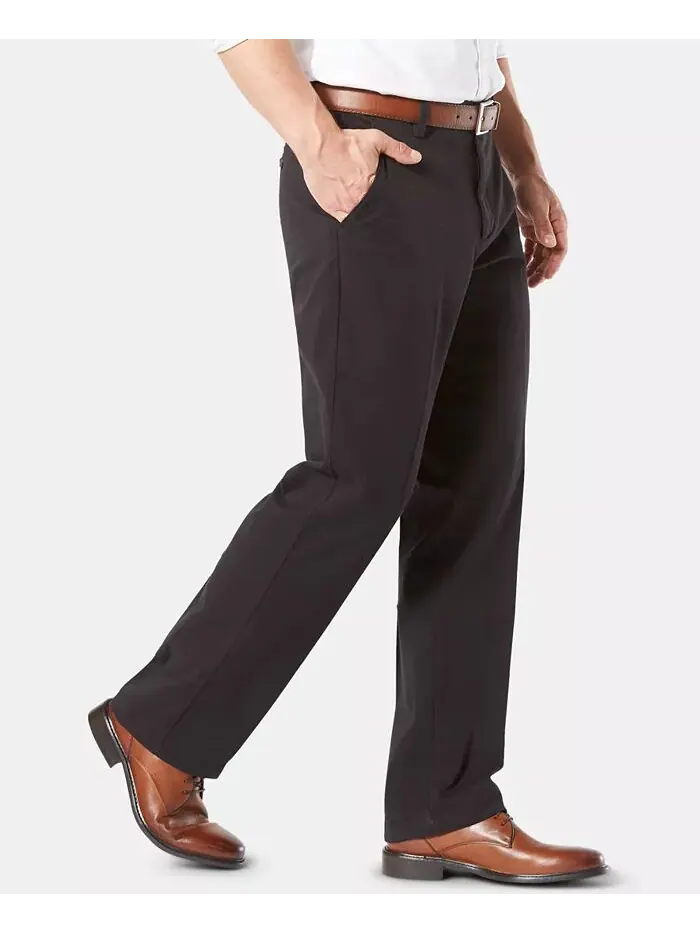 Мужские брюки Workday Smart 360 Flex Classic Fit цвета хаки Stretch Dockers — изображение 3 из 7, черный