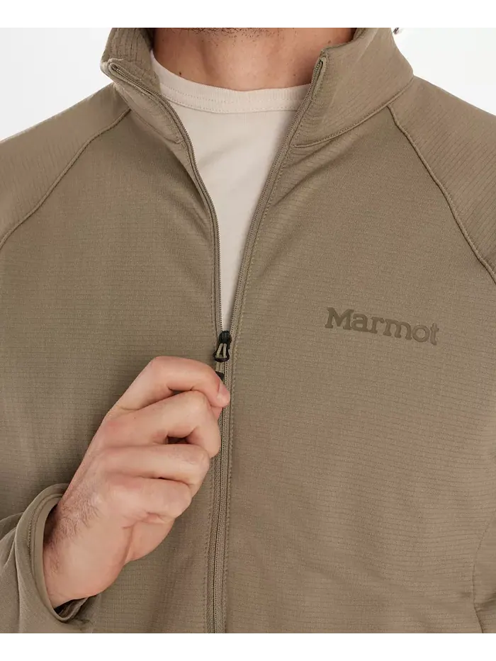 Мужская флисовая полузастегивающаяся толстовка Leconte с логотипом Marmot — изображение 4 из 12, коричневый