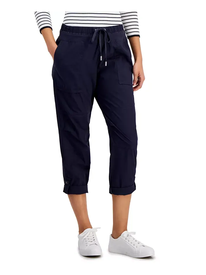 Женские хлопковые брюки с отворотами Utility Nautica Jeans