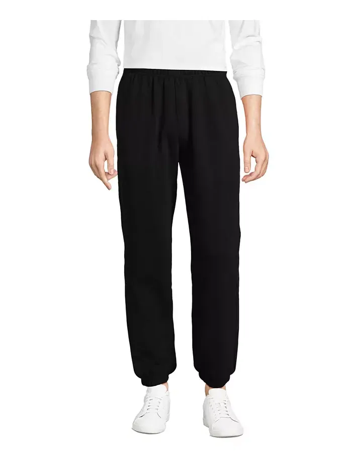 Мужские спортивные брюки Serious Sweats Jogger Lands' End — изображение 1 из 3, черный