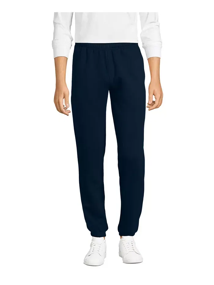 Мужские спортивные брюки Serious Sweats Jogger Lands' End — изображение 1 из 3, темно-синий