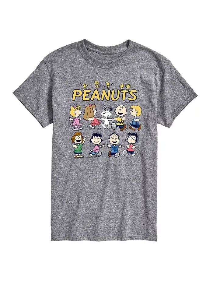 Мужская футболка с персонажами Peanuts AIRWAVES — изображение 1 из 2, серый