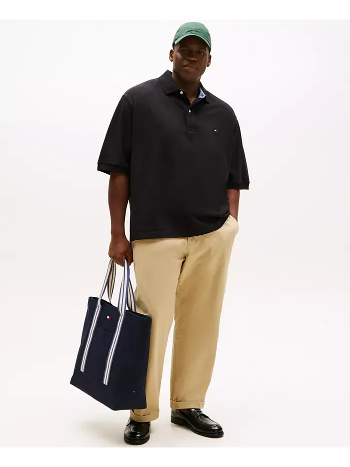 Мужская классическая поло Ivy Big & Tall Tommy Hilfiger — изображение 4 из 6, черный