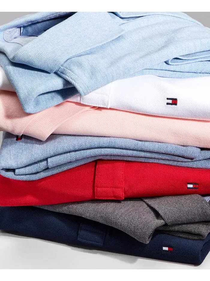 Мужская классическая поло Ivy Big & Tall Tommy Hilfiger — изображение 5 из 6, серый