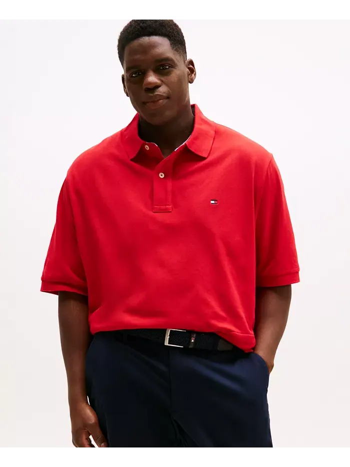 Мужская классическая поло Ivy Big & Tall Tommy Hilfiger — изображение 1 из 6, красный