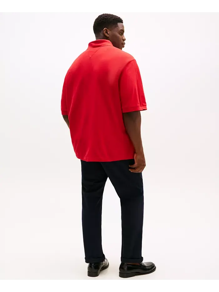 Мужская классическая поло Ivy Big & Tall Tommy Hilfiger — изображение 2 из 6, красный