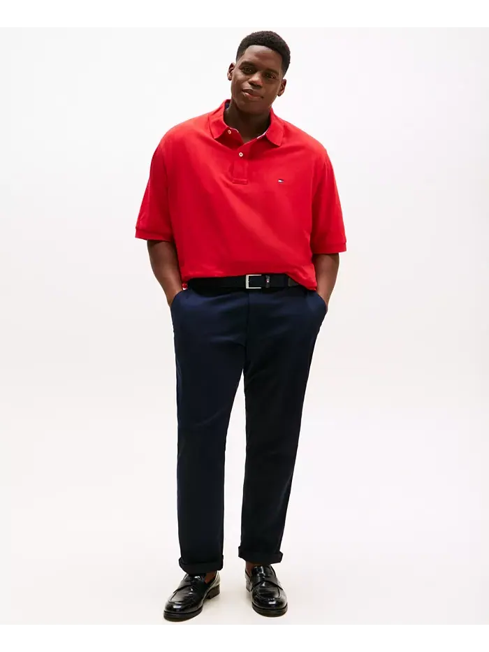 Мужская классическая поло Ivy Big & Tall Tommy Hilfiger — изображение 4 из 6, красный