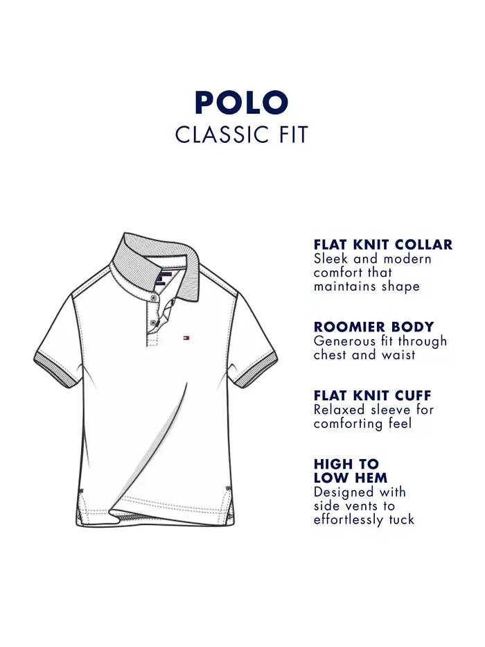 Мужская классическая поло Ivy Big & Tall Tommy Hilfiger — изображение 6 из 6, красный