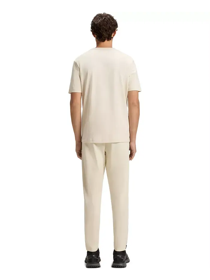 Мужская футболка Pima-Cotton с глянцевым логотипом Hugo Boss — изображение 2 из 4, белый