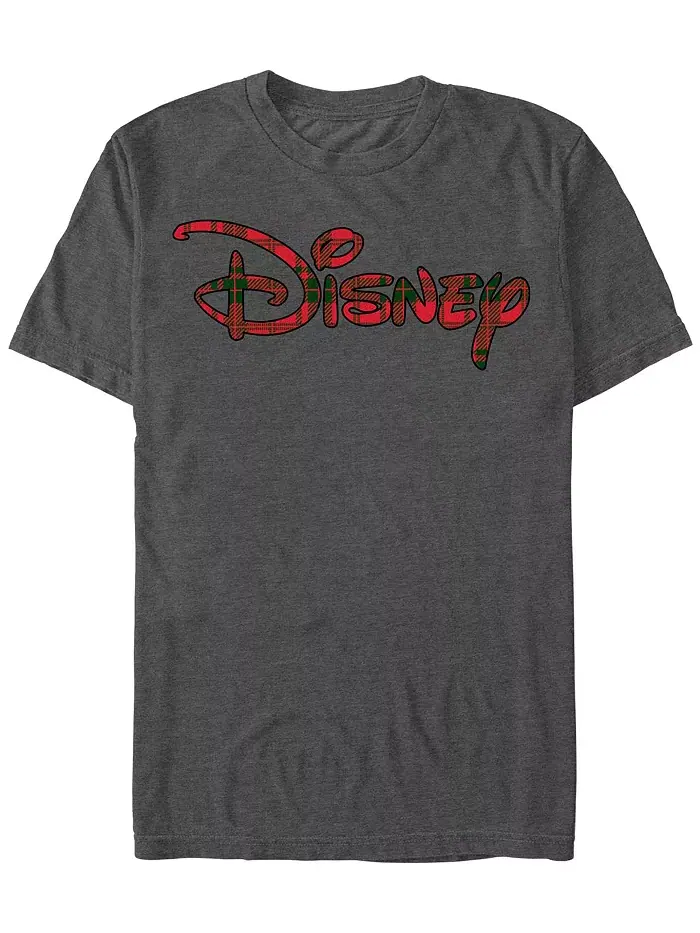 Мужская футболка с коротким рукавом Disney Holiday Logo Fifth Sun — изображение 1 из 1, темно-серый