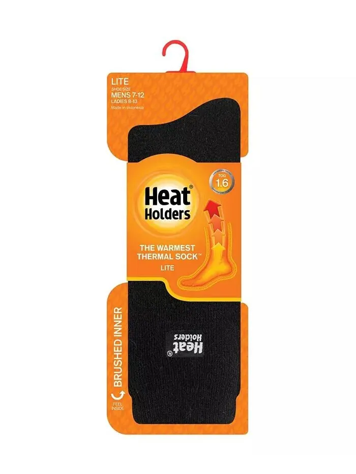 Мужские легкие однотонные термоноски Heat Holders — изображение 2 из 2, серый