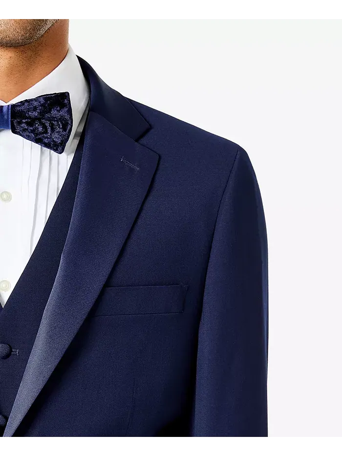 Мужской современный фрак-пиджак Modern-Fit Flex Stretch Tommy Hilfiger — изображение 4 из 4, темно-синий