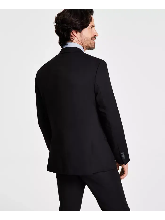 Мужской пиджак Techni-Cole Slim-Fit из костюмного комплекта Kenneth Cole Reaction — изображение 2 из 4, черный