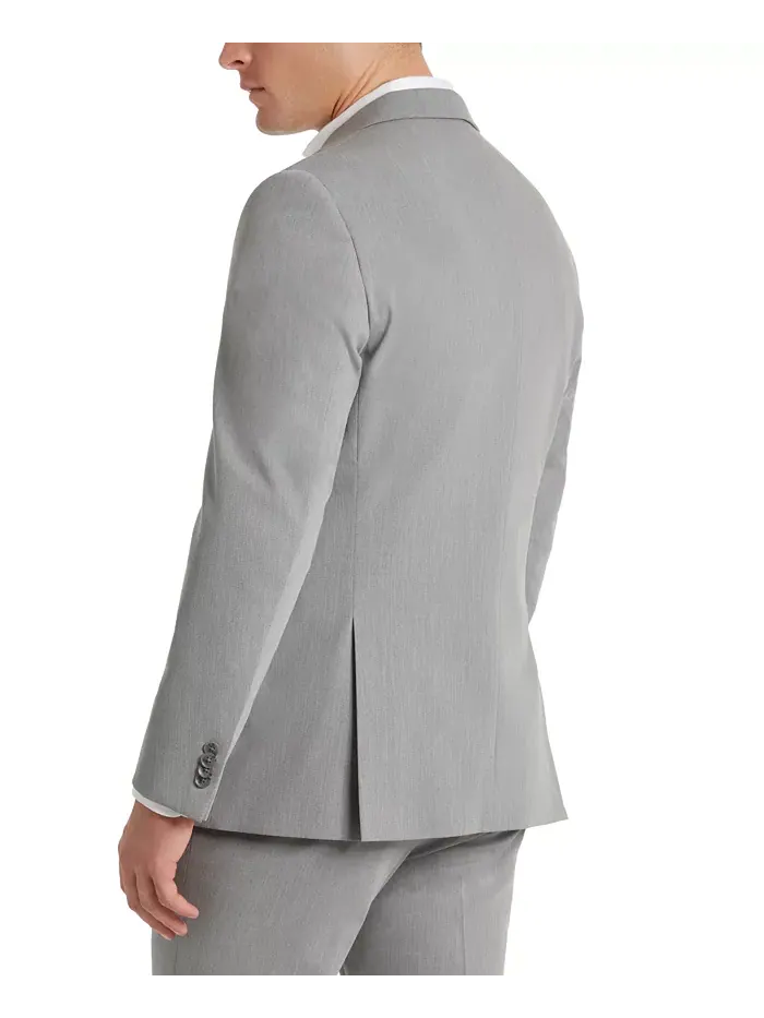 Мужской пиджак Techni-Cole Slim-Fit из костюмного комплекта Kenneth Cole Reaction — изображение 2 из 4, светлый серый