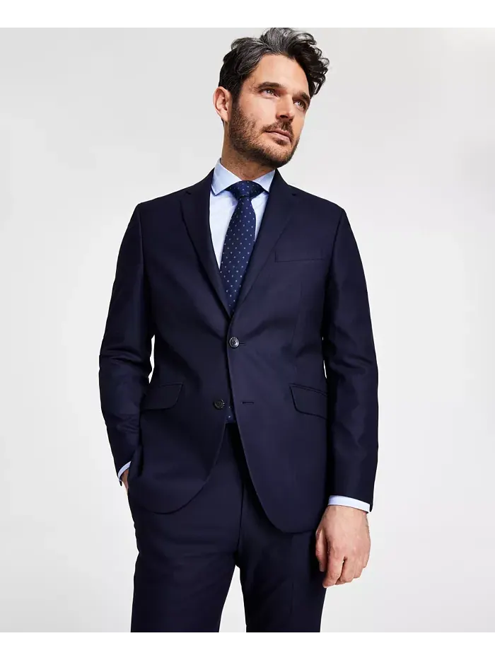 Мужской пиджак Techni-Cole Slim-Fit из костюмного комплекта Kenneth Cole Reaction — изображение 1 из 1, темно-синий