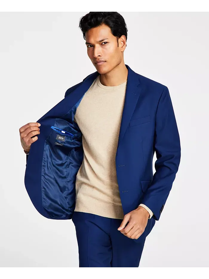 Мужской пиджак Techni-Cole Slim-Fit из костюмного комплекта Kenneth Cole Reaction — изображение 3 из 4, синий