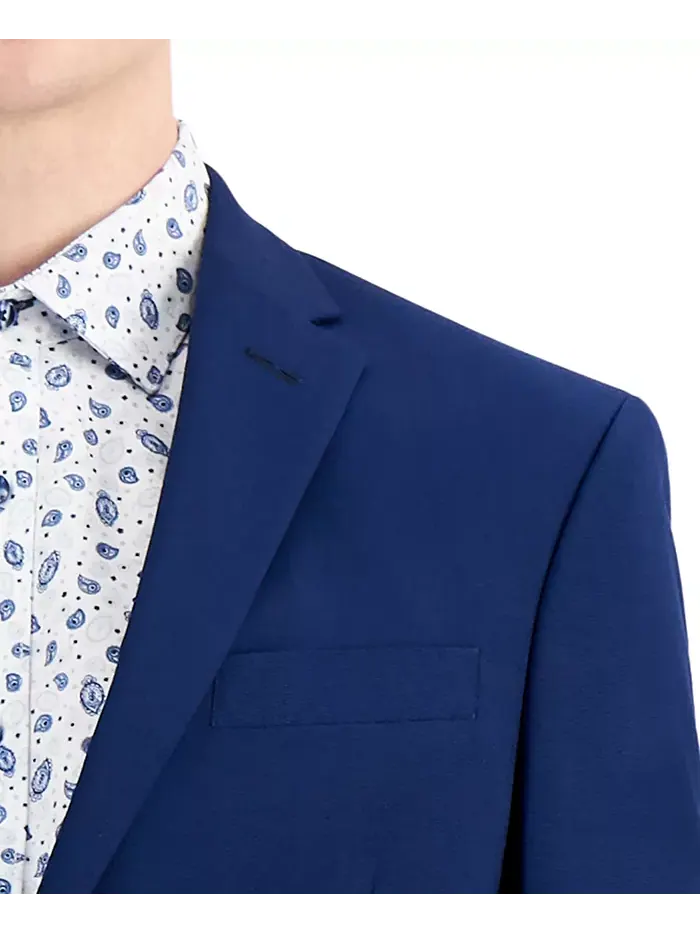 Мужской пиджак Techni-Cole Slim-Fit из костюмного комплекта Kenneth Cole Reaction — изображение 4 из 4, синий