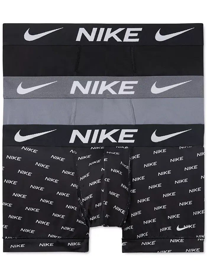 Мужские трусы-боксеры Dri-FIT Essential Micro Trunk, 3 шт Nike — изображение 1 из 4, черный