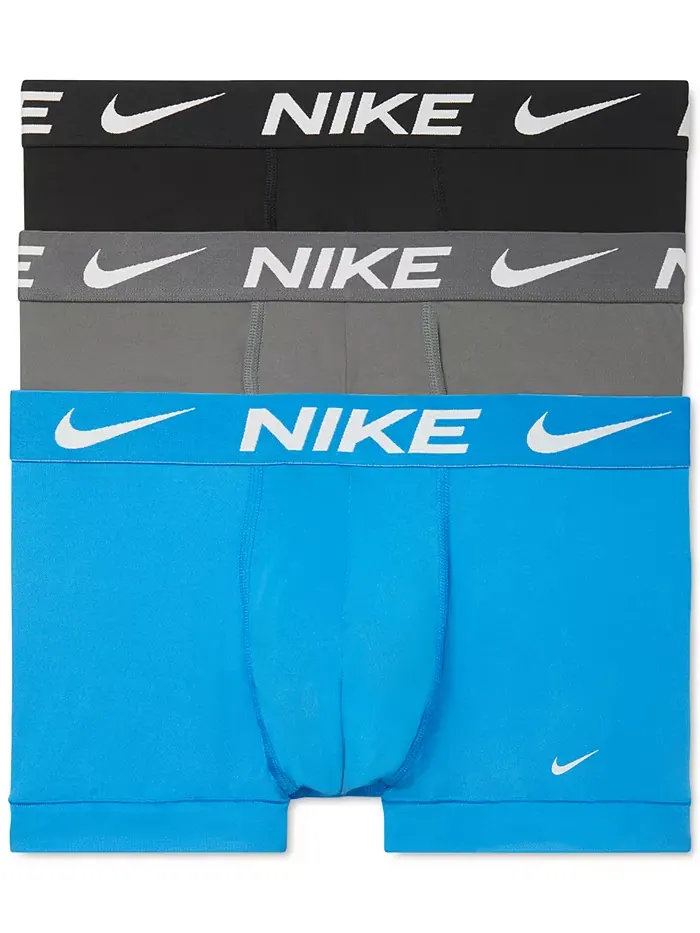Мужские трусы-боксеры Dri-FIT Essential Micro Trunk, 3 шт Nike — изображение 1 из 4, синий