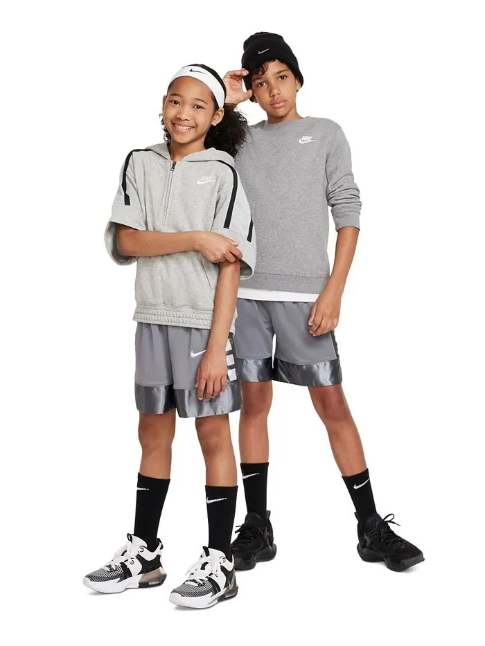 Баскетбольные шорты Big Boys Elite Dri-FIT Nike — изображение 5 из 7, серый