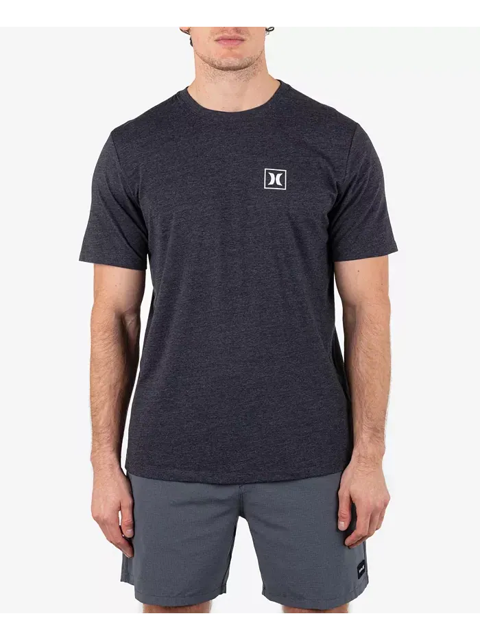 Мужская футболка Hurley Icon Boxed — изображение 1 из 7, черный