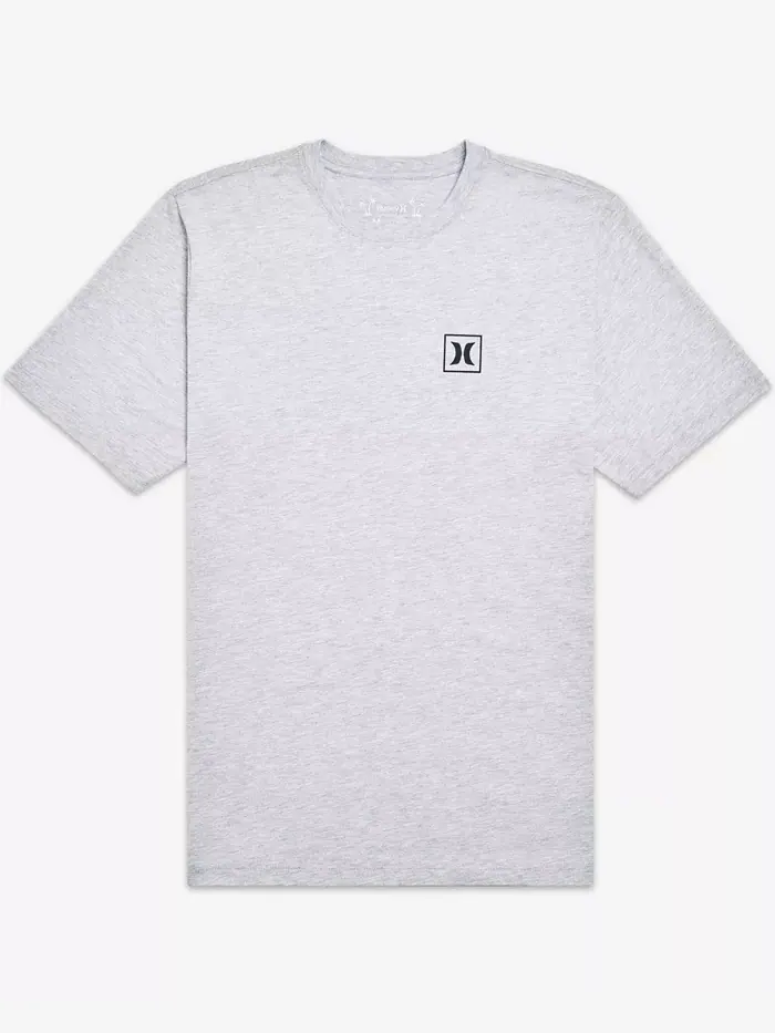 Мужская футболка Icon Boxed с короткими рукавами Hurley — изображение 3 из 7, темный серый