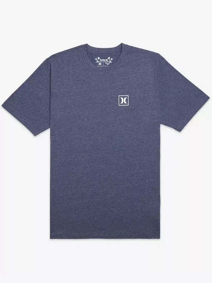 Мужская футболка Icon Boxed с короткими рукавами Hurley — изображение 6 из 7, темный серый