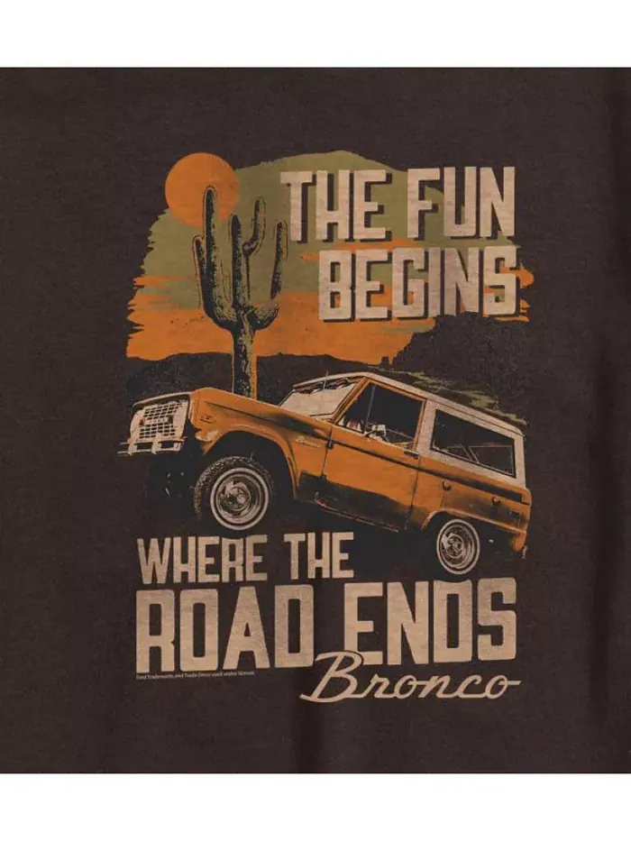 Футболка мужская с коротким рукавом Hybrid Apparel Bronco Fun AIRWAVES — изображение 3 из 3, коричневый