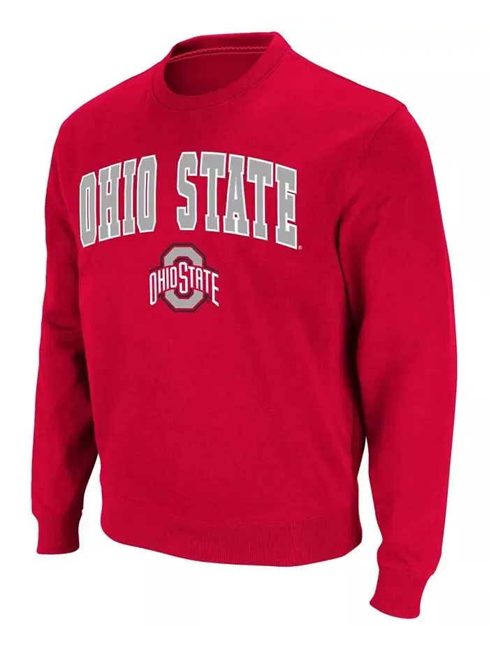 Мужская толстовка-пуловер из твила с логотипом команды Ohio State Buckeyes Colosseum — изображение 4 из 4, черный