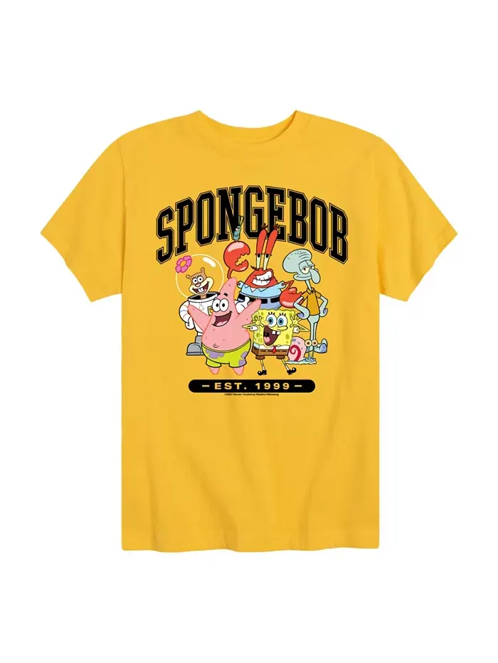 Футболка с принтом Big Boys SpongeBob SquarePants — изображение 1 из 3, желтый