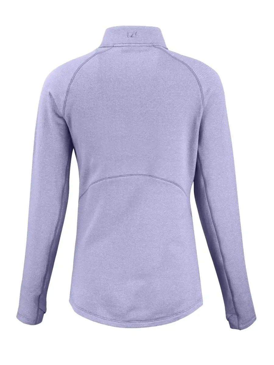 Женская флисовая кофта Peshastin с половинной молнией Cutter & Buck, Hyacinth Heather — изображение 2 из 2