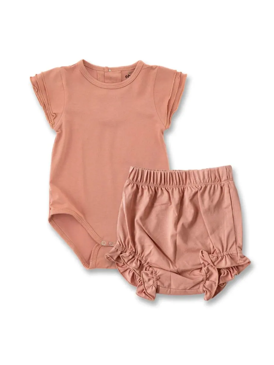 Комплект из двух предметов для девочек: боди и трусики Earth Baby Outfitters