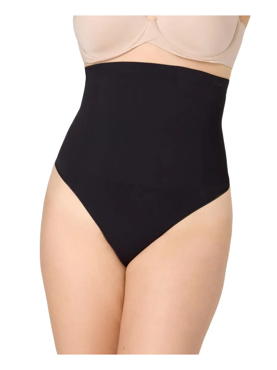 Женские бесшовные стринги с высокой талией DMS835 Maidenform — изображение 1 из 4, черный