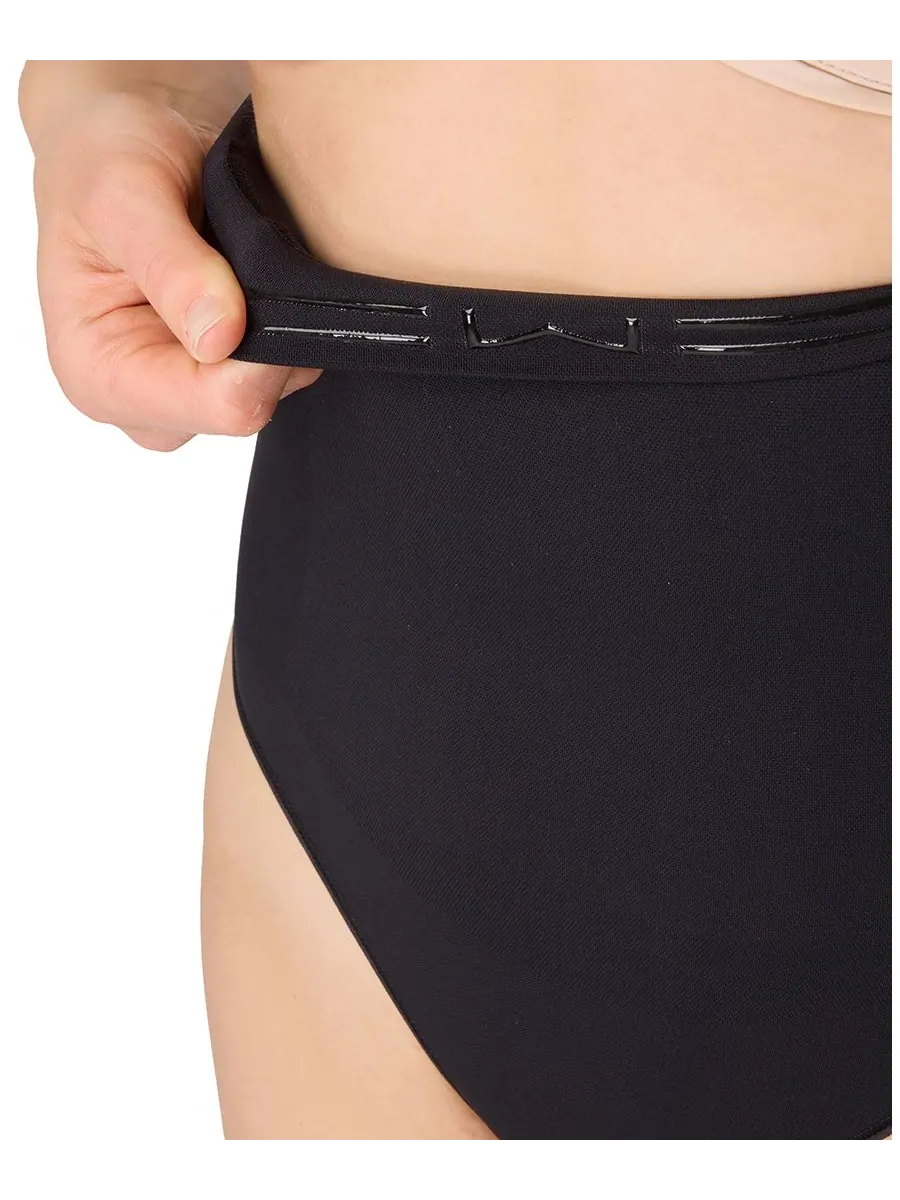Женские бесшовные стринги с высокой талией DMS835 Maidenform — изображение 3 из 4, черный
