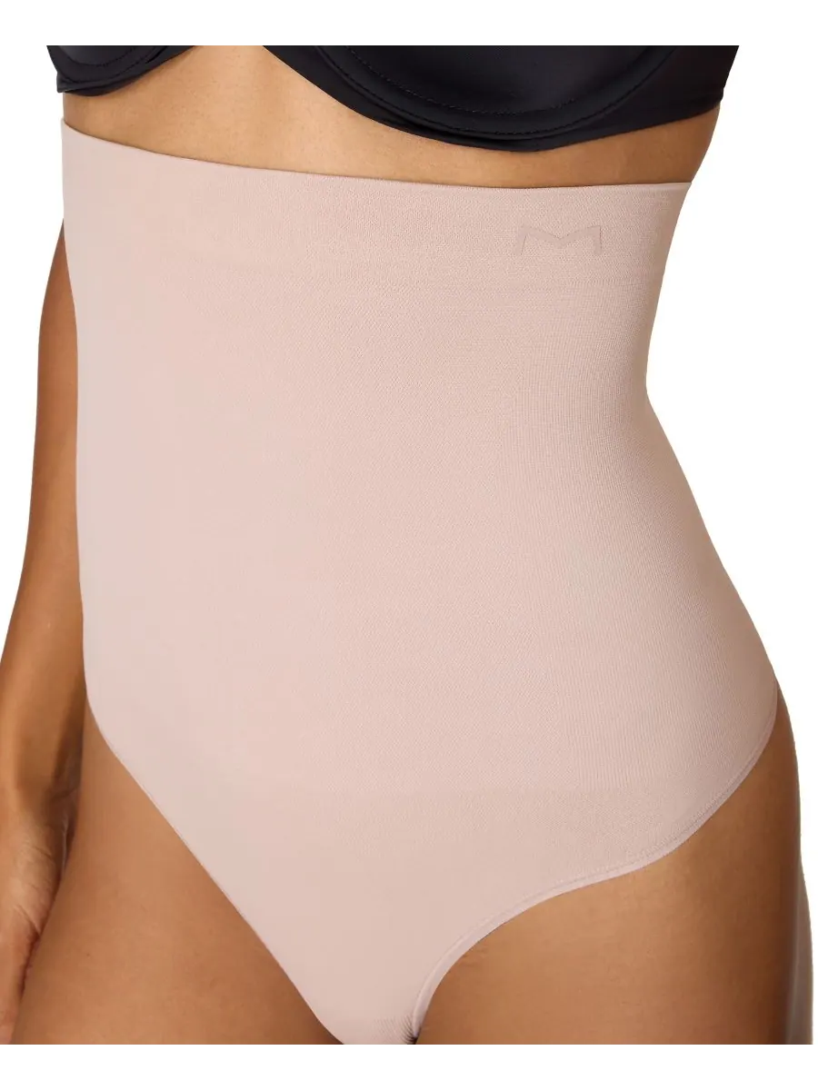 Женские бесшовные стринги с высокой талией DMS835 Maidenform — изображение 3 из 5, розовый