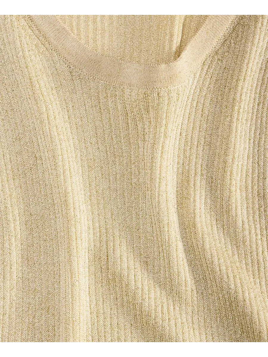 Женская майка-свитер с вырезом-лодочкой I.N.C. International Concepts — изображение 4 из 4, кремовый золотистый