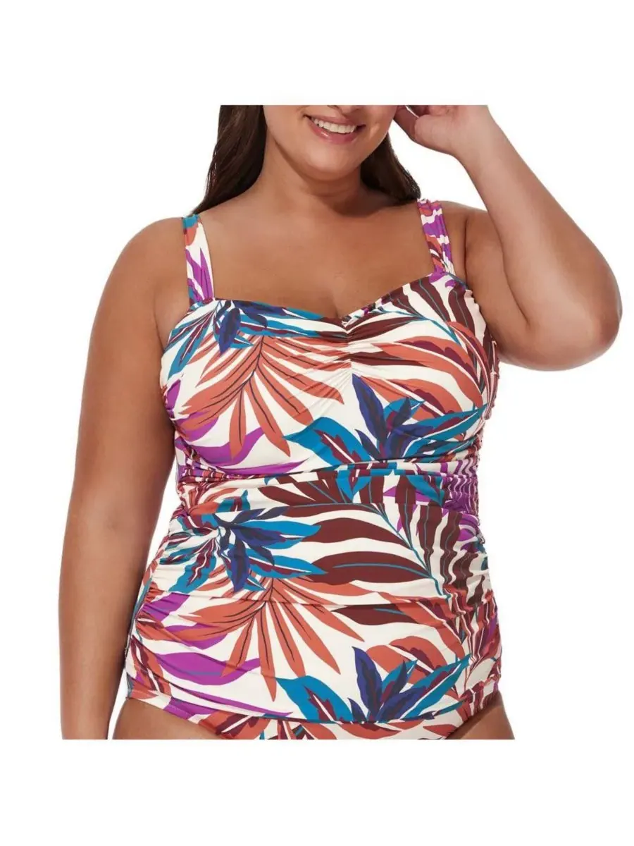 Женский танкини Plantopia больших размеров - для полных/плюсовых фигур Profile by Gottex — изображение 5 из 5, мульти